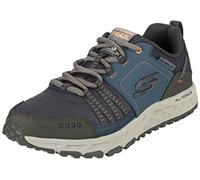 Skechers Men's Escape Plan Oxford, Navy/Orange, 11.5 2E US