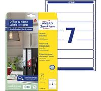 Avery-Zweckform Etichetta per raccoglitore da ufficio L4760-10 38 x 192 mm