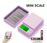 0,01g Bilancia digitale mini ad alta precisione, in materiale ABS, bilancia elettronica tascabile ad alta precisione, per pesare gioielli, bilancia da cucina portatile, 2*batterie AAA (non incluse) Bl