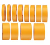 (0,04 Eur / M) Professionale Nastro Ad. Oro Adesivo 12 Rotoli Set Banda Pittore