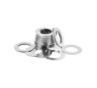 0.1/0.2/0.3/0.5/1mm M2 M3 M4 M5 da 6 a M40 Regolazione in acciaio inossidabile Guarnizione di spessore ultrasottile di precisione Rondella piatta ultrasottile(Thick 0.2 mm,50pcs M6x10)