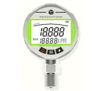 0.1 Precisione in acciaio inossidabile Precisione intelligente Display digitale Manometro Vuoto Acqua Idraulico Resistente agli urti(80mm 0.1 Precision,0-30Kpa)