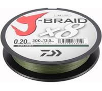 DAIWA J BRAID X8 0,20MM 300MT DARK GREEN (VERDE SCURO)