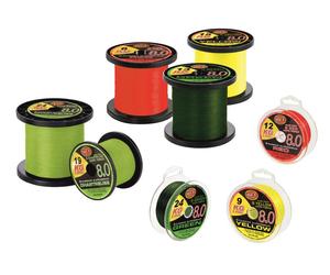 (0,12 €/m) WFT KG 8.0 - Lenza da pesca intrecciata 8 volte 150 m-600 m 0,06 m...