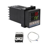 0 ℃ ~ 1300 ℃ Controllo della temperatura del plc, AC110V-240V Kit REX-C100 Digital LED PID termostato regolatore di allarme, per energia elettrica Industria chimica Serbatoi di contenimento Forni