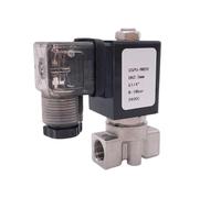 0-16bar/10bar/5bar/3bar 2 Way SS304 Water Solenoid Valve Normally Close Port G1/4" Orifice 3mm/4mm/5mm/6mm Direct Valve(AC220V_EPDM)