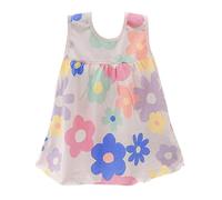 0-2 Anni Vestito Bambina Senza Manica con Stampa Animale Carino Cotone Abiti Elegante Ragazza Estiva Bambine Abiti Girocollo Bambina Abito da Principessa per la Festa