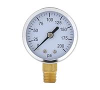 0-200psi Mini Manometro Preciso Olio Combustibile Misuratore di Pressione 'acqua Liquida 1/4in NPT Montaggio Filettato Quadrante Display Digitale Calibro