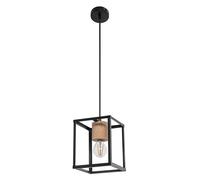 LEDVANCE DECOR Nairobi a sospensione, nera, con attacco E27 per una facile sostituzione della lampada, compatibile con lampada normale o smart, protezione IP20