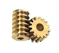 0.2M 15D 0.8 1mm Vite senza Fine 15 Denti Ottone Set Ingranaggio Elicoidale | Ingranaggi per la modifica di modelli, 1mm Apertura(1mmx1mmx15)