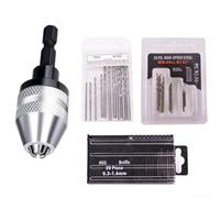 0 3 3 6 millimetri Drill Chuck Adapter con 1/4 Hex Shank per rapidi e sicuri cambiamenti bit nella perforazione elettrica (11PCS)