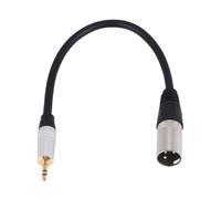 0.3 Meters 3.5Mm Male Jack Plug to 3 Pin Xlr Shielded Stereo Cable for