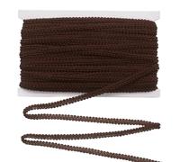 0.3" x 27 yds Gimp Braid Trim per Upholstery Trim Polyester Ribbon, Coffee