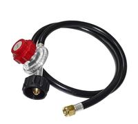 0-30 Regolatore di propano ad alta pressione regolabile PSI con tubo da 4ft for Grill RV rimorchio Camper Bruciatore a casa Facile da installare