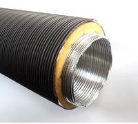 0,30m/0,75m Isolato Aluflexrohr Tubo Flessibile Ø 80, 100, 125 MM, Nero/Grigio