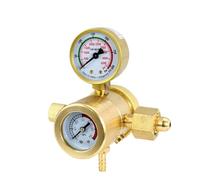 0-30Mpa Regolatore di Argon CO2 Mig Tig Misuratore Portata del Gas Saldatura Riduttore Calibro(Black)