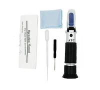 0-32% Meter Rifrattometro palmare Test per bevande alimentari Strumento di misurazione portatile Strumento ottico portatile Misuratore di contenuto di zucchero tenuto in mano in alluminio per zuppa di