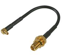 0.33FT,100MM,Cavo Coassiale RG174,SMA Plug To 90° Mcx Plug,5 Per RF Solutions