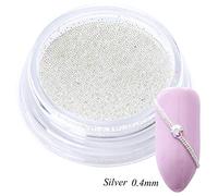 0.4 mm 3D micro perline in acciaio colore misto charms Stud manicure nail art decorazioni mini Small caviale di nail Tool