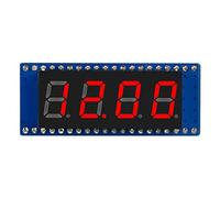 0.4 pollici 4-Digit 8-Segment LED Tube Display per Raspberry Pi Pico, Rosso LED Colori, Compatibile con SPI, Integrato Chip RTC DS3231 e Driver 74HC595, con Standard Raspberry Pi Pico Header