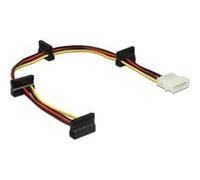Cavo di alimentazione DeLOCK Molex 4p a 4x SATA 15p 0,4 m