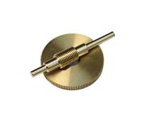 0,4M Ottone Ruota senza Fine 120 Denti Ingranaggio Dritto Riduttore | Set di ingranaggi per albero a denti, Alesaggio Dia 12mm