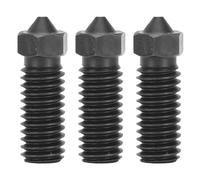 0.4mm 3D Printer Nozzle 3 Pack | Hardened Steel M6 Thread for PLA/ABS / | High Flow Large Aperture Extruder Nozzle for PEEK/PEKK/High - Temp Filaments