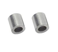 0,5 1 1,2 1,5 2 2,5 mm Morsetto for fune metallica in acciaio con foro cilindrico colonnare Morsetti a crimpare Manicotto in alluminio AL Ghiera(60Pieces 2.5mm)