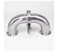 0.5" 1.5" 2" 2.5" 3" 3.5" 4" Tri Clamp 180 Degree Elbow SUS304 316L Stainless Steel Pipe Fitting Connector (25mm OD K50.5mm)