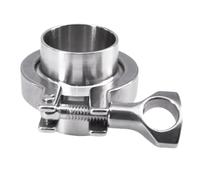0.5" 1.5" 2" 3" 4" 5" 6" 8" 10" Tri Clamp Set SUS 316L Stainless Assembly Weld Ferrule Pipe Fitting (SUS316L PTFE,57mm K64) Plumbing Fittings