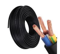 0,5~2,5 Mm² Cavo Elettrico 3 Conduttori, 320 Ft, Rinforzato Con Lino Antistrappo, Cavo Flessibile In Rame Privo Di Ossigeno 12-20 AWG For Luci Da Palcoscenico, Catene Portacavi(1 reel(320ft),0.75mm²)