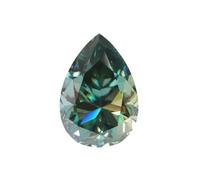 0,5 - 3,0 carati sciolto Moissanite pietra in forme ovali di pera o cuore che supera il tester del diamante per la creazione di gioielli fini, 2.0ct, Moissanite