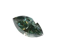 0,5 - 3,0 carati sciolto Moissanite pietra in forme ovali di pera o cuore che supera il tester del diamante per la creazione di gioielli fini, 1.5ct, Moissanite