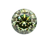 0.5-5.0Ct non sbiadisce mai En8 colorato Moissanite Plum Blossom Cut Loose Stone Passa Tester Diamante per gioielli su misura, 11.0mm-5.0ct, Moissanite