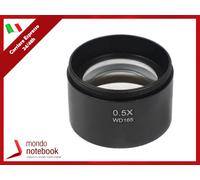 0,5 X Obiettivo Ausiliario Barlow WD165 per microscopio stereo 1-7/8" 48 mm