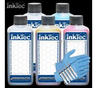 0,5L Inktec Inchiostro Set per Epson Expression Premium XP645 XP830 XP900 XP7100