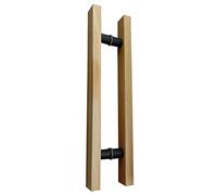 0.6/0.8/1/ 1.5/1.8 M Long Barn Door Handles,Rustic Entry Door Pull Handle, Farmhouse Internal External Wood Grab Bar, Easy to Put Together(Length 60cm(24inch))