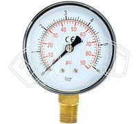 0-6 BAR - 1/4" - DIAM. 50 MM - MANOMETRO A SECCO PER MISURAZIONE PRESSIONE