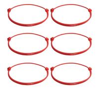 0 6 braccialetti intrecciati rossi Kabbalah, ciondoli portafortuna regolabili, amuleti protettivi per il destino, filo rosso per coppie uomo-donna.