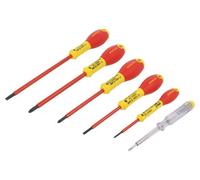 0-65-441 Set: cacciaviti Numero pz: 6 set include: tester di tensione STANLEY