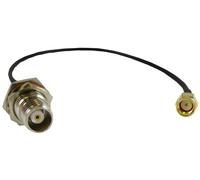 0.656FT, 200MM, Cavo Coassiale RG174, SMA Plug To Tnc Bulkhead J X RF Solutions