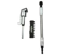 0.6cm Braccio Flessibile Portainserti Cacciavite ad Angolo Destro Angolato & 10X