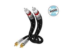 in-akustik Cavo audio Exzellenz RCA–RCA Stereo 0,75 m Nero/Argento