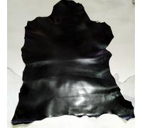 0.7mm nappa lucida pelle di capra nera pelli pellami pellame cuoio ovine