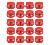 0,7x0,8" Cavo Chiusure,100pz Doppio Foro Molla Fine Alterna Ferma,Rosso