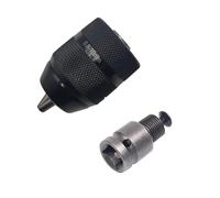 0.8-10mm 3-Jaw 3/8-24UNF Mandrino senza chiave Adattatore for chiave a cambio rapido SDS-Plus Gambo 1/4 "Quadrato esagonale for avvitatore a percussione (Color : Chuck Square Shank)