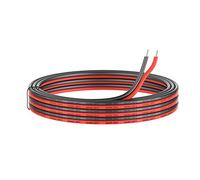 0.82mm² 18AWG Silicone Filo 2 Conduttore Parallelo 20metri[10M Nero 10M Rosso] Hook Up Cavo Elettrico in rame senza ossigeno ad Alta Temperatura Resistente