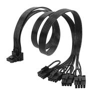 (0.8m, 16Black) PCI-E 5.0 12VHPWR RTX4090 Splitter Extension Cord for Corsair AX760I/AX860