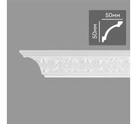 € 0,99ml *** STOCK *** Pacco da 110ml di cornice decorativa in polistirene compatto XPS 50X50mm D120/70