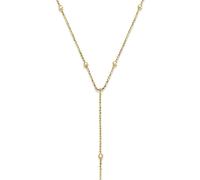 0,9mm Catena A Y Con Maglie A Sfera Diamantate Collier In Oro 585 Giallo 42cm